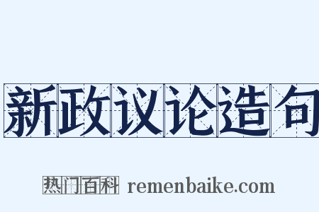 新政议论造句是什么意思的图片